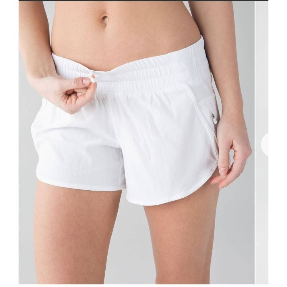 lululemon athletica White Athletic Shorts - Picture 1 of 6
